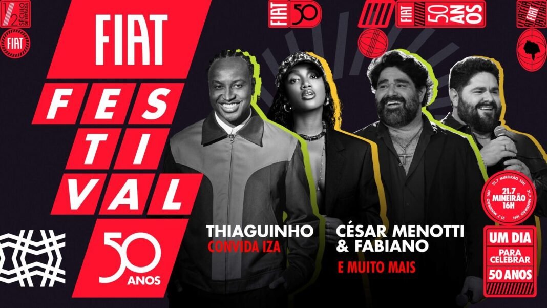 Fiat celebra 50 anos com show de drones no Mineirão, em BH