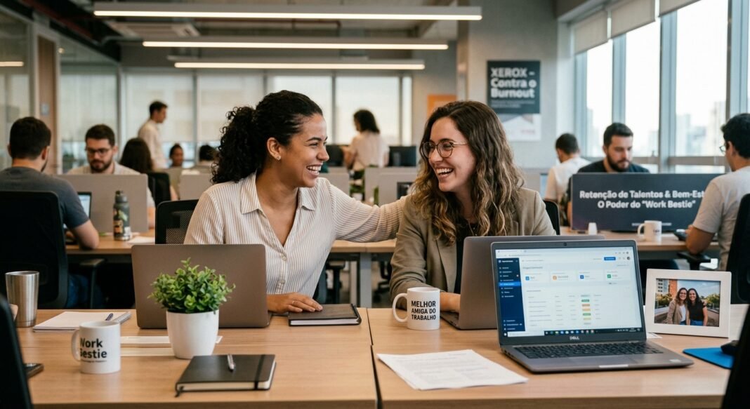 Ter um ‘work bestie’ no trabalho reduz burnout, diz especialista